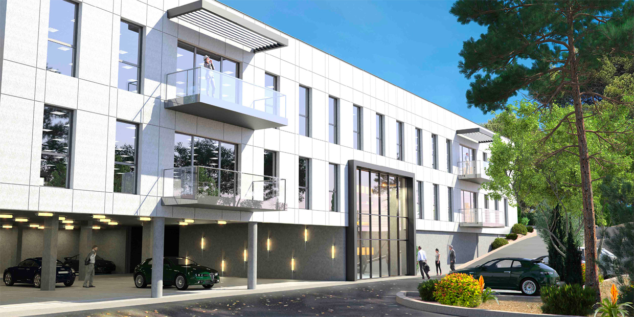 Pose de la première pierre campus Arteparc