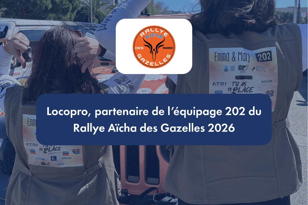 LOCOPRO, PARTENAIRE DE L'ÉQUIPAGE 202 DU RALLYE AÏCHA DES GAZELLES 2026